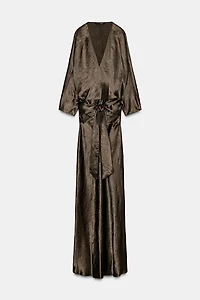 ZW COLLECTION SATIN EFFECT WRAP DRESS