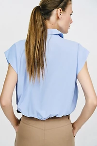 BALLOON CROPPED SHIRT