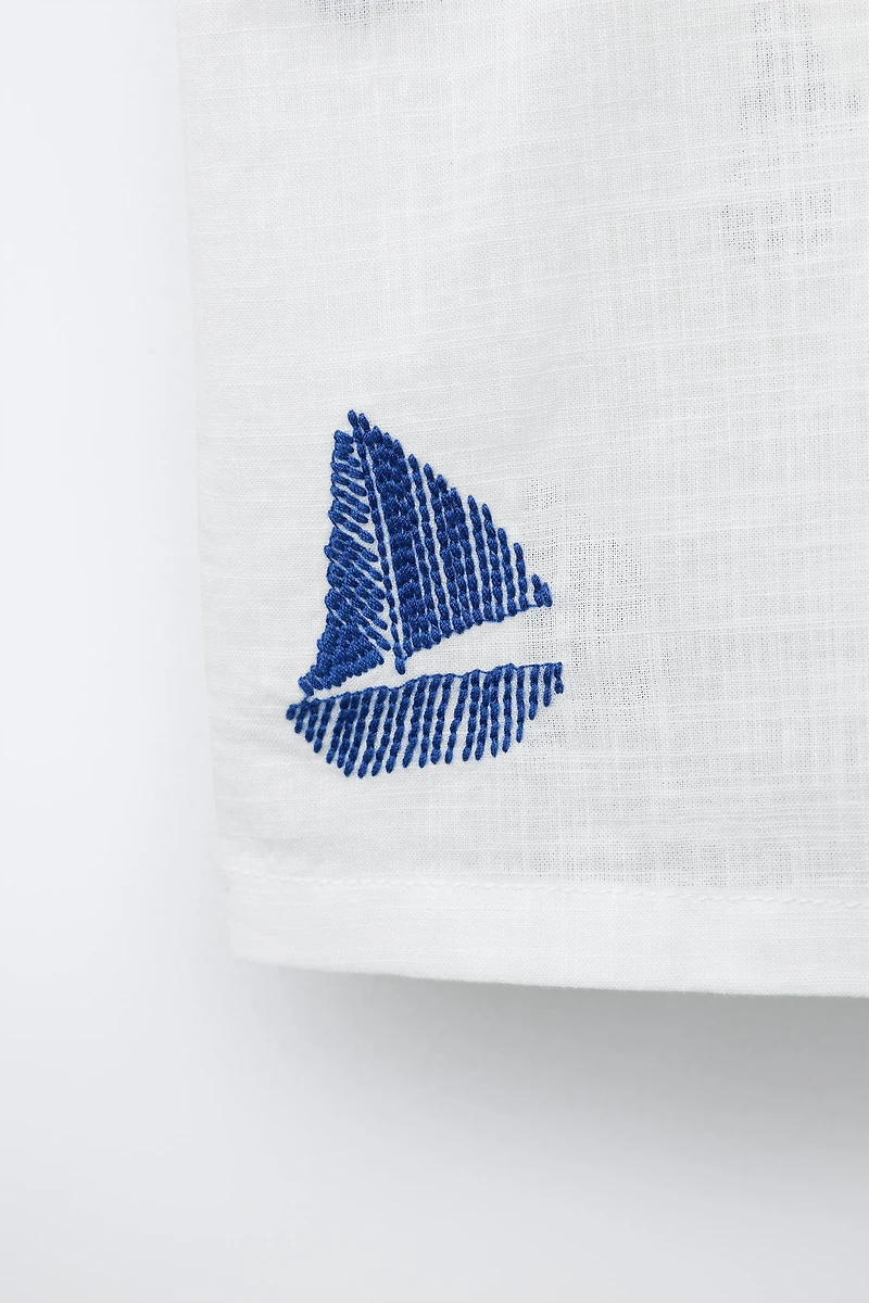 CHEMISE BATEAUX BRODÉS