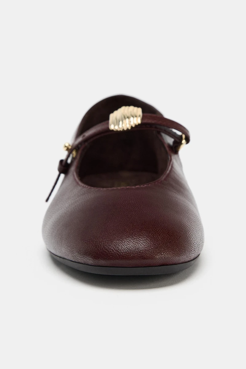 SOFT LEATHER BALLET FLATS