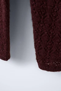 CASHMERE KNIT OVERALLS WITH OPENWORK