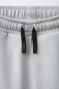 SPORTY CONTRAST ZIPPER SHORTS