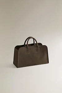 MINI NUBUK LEATHER SHOPPER BAG