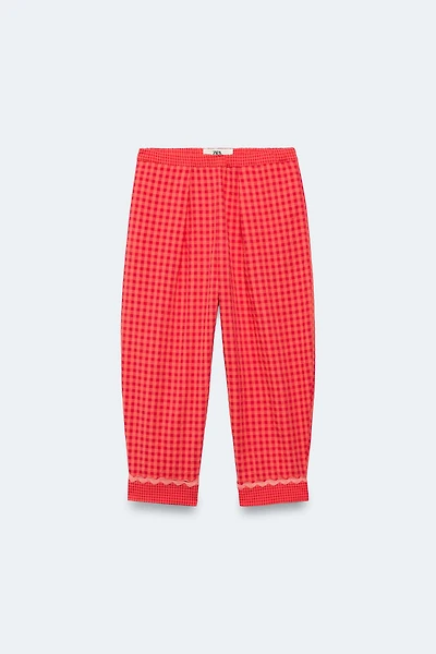 2-14 ANS/ PANTALON À CARREAUX VICHY ÉDITION LIMITÉE