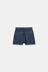 Z1975 WRAP DENIM SKORT WITH BUCKLE
