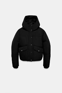 SHORT WATER REPELLENT WINDPROOF HOODIE ANORAK