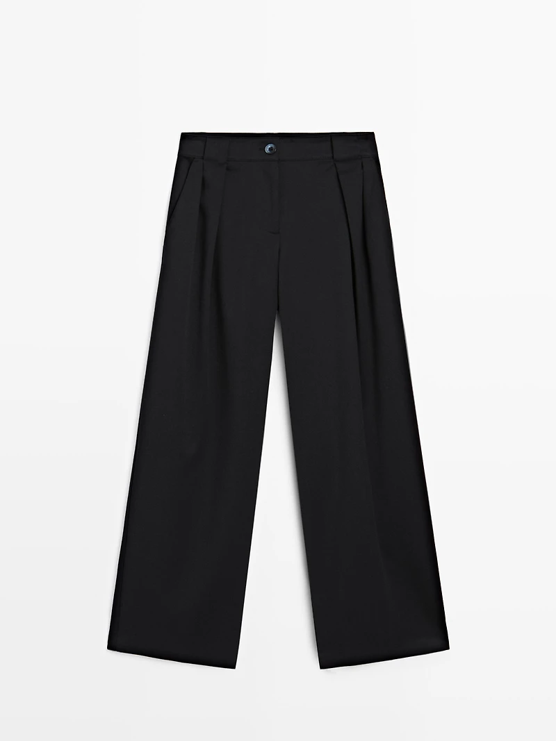 Pantalon large à pinces