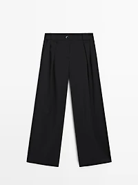 Pantalon large à pinces
