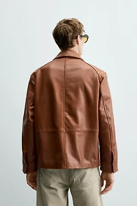REGULAR FIT LEATHER JACKET