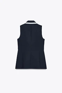 GILET LISERÉS CONTRASTE