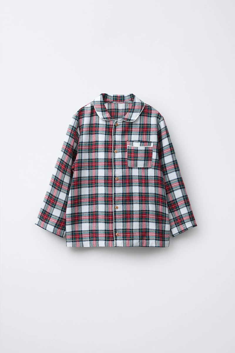 3-6 YEARS / FLANNEL PLAID PAJAMAS