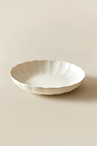 ASSIETTE CREUSE PORCELAINE ONDES