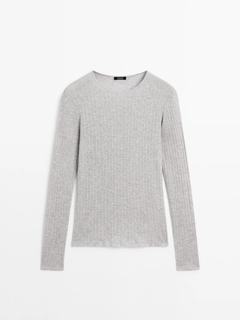 T-shirt coton ajouré