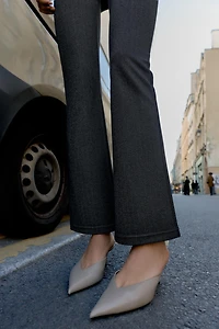 COMFORT STRIPED FLARE LEGGINGS