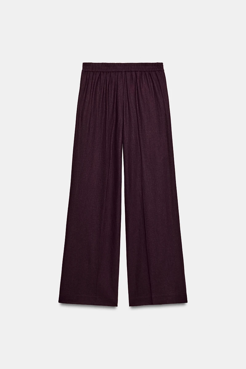 PANTALON DROIT LIN