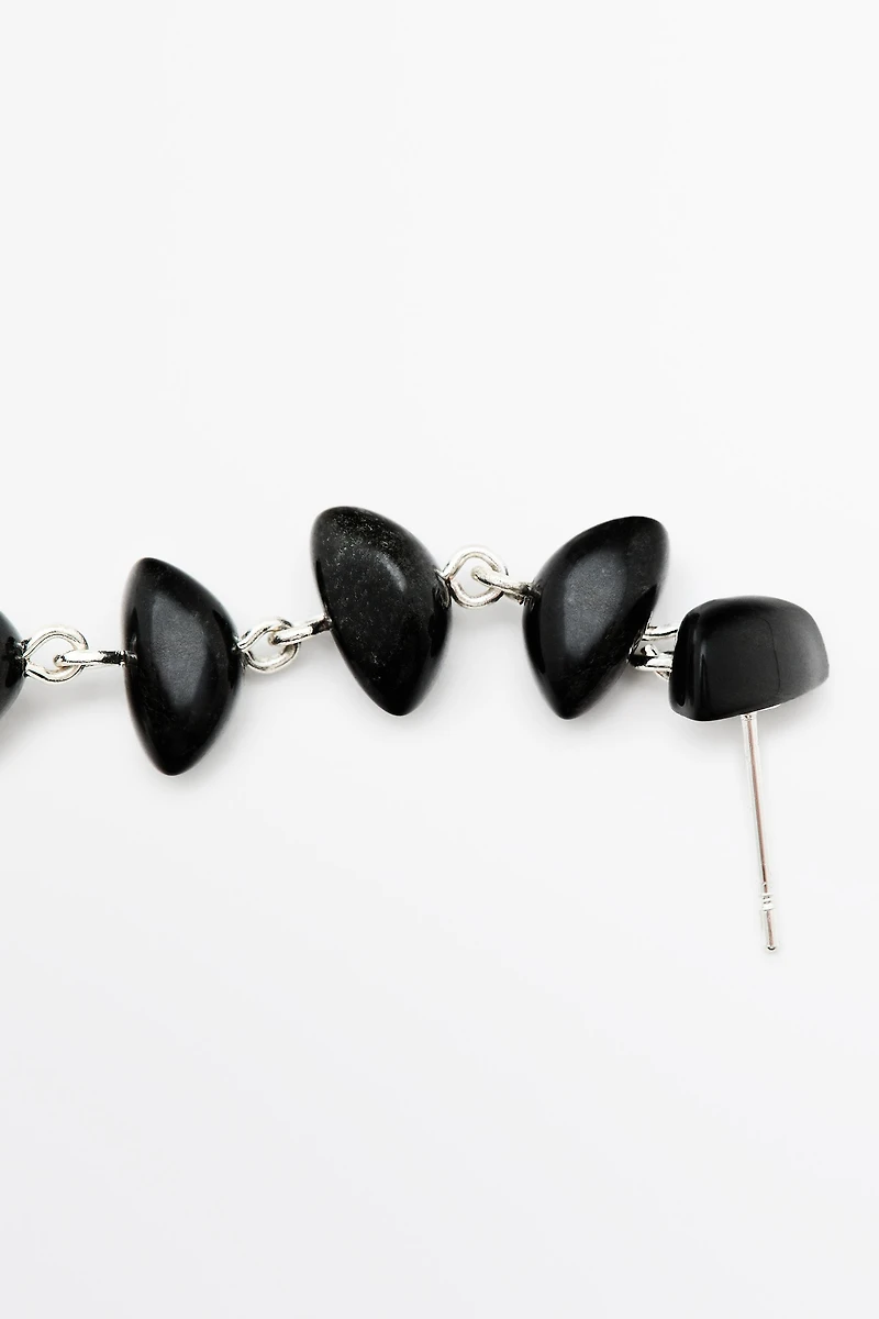 Gemstone dangle earrings