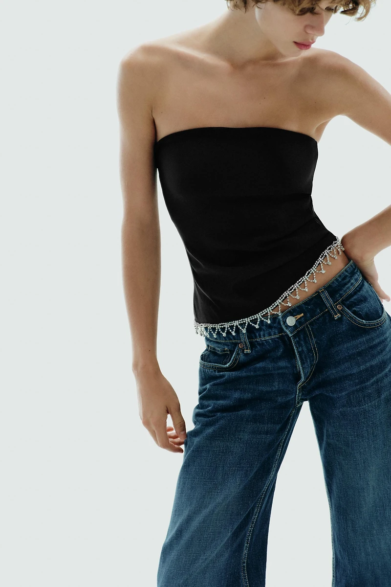JEWEL STRAPLESS TOP