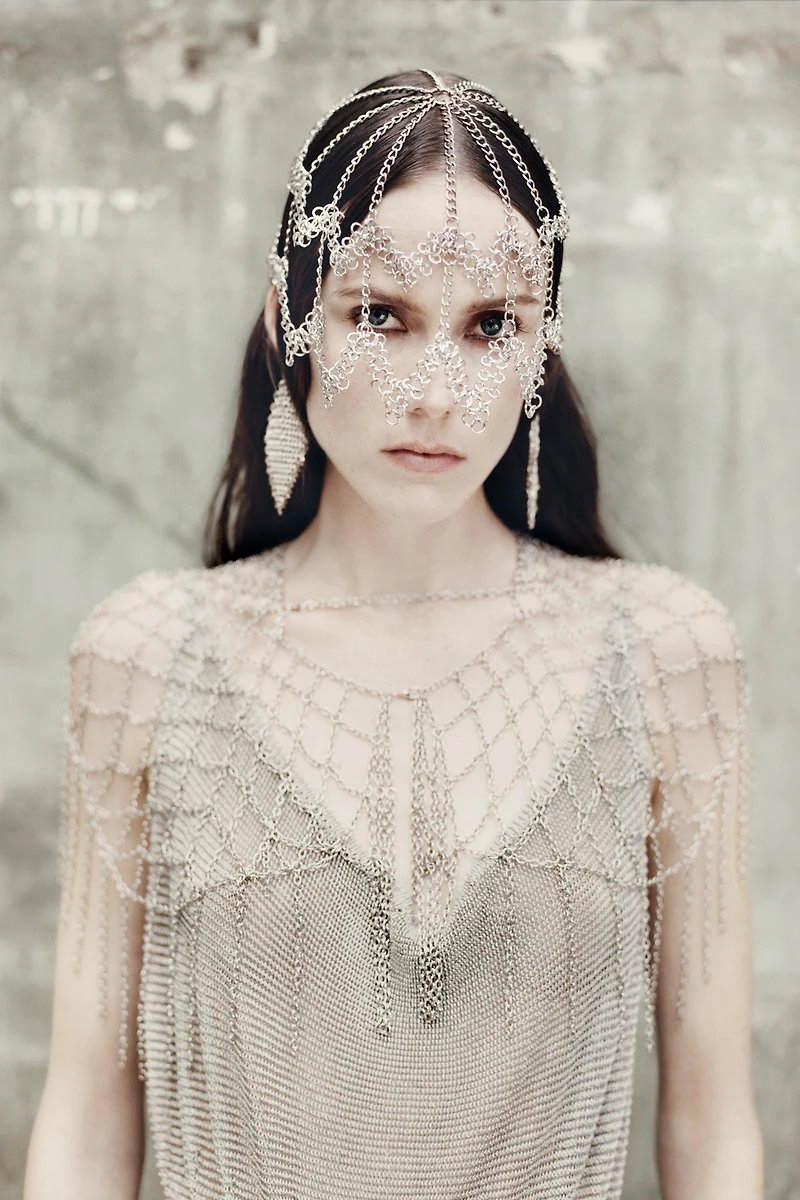 LIMITED EDITION FRINGED RING CAPE NECKLACE