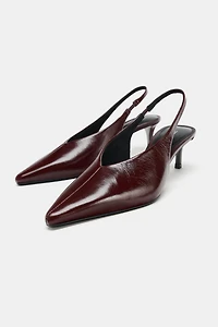 LEATHER SLINGBACKS