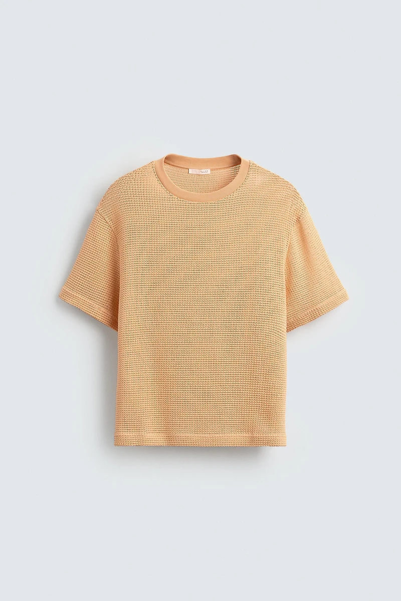 OPEN WEAVE T-SHIRT