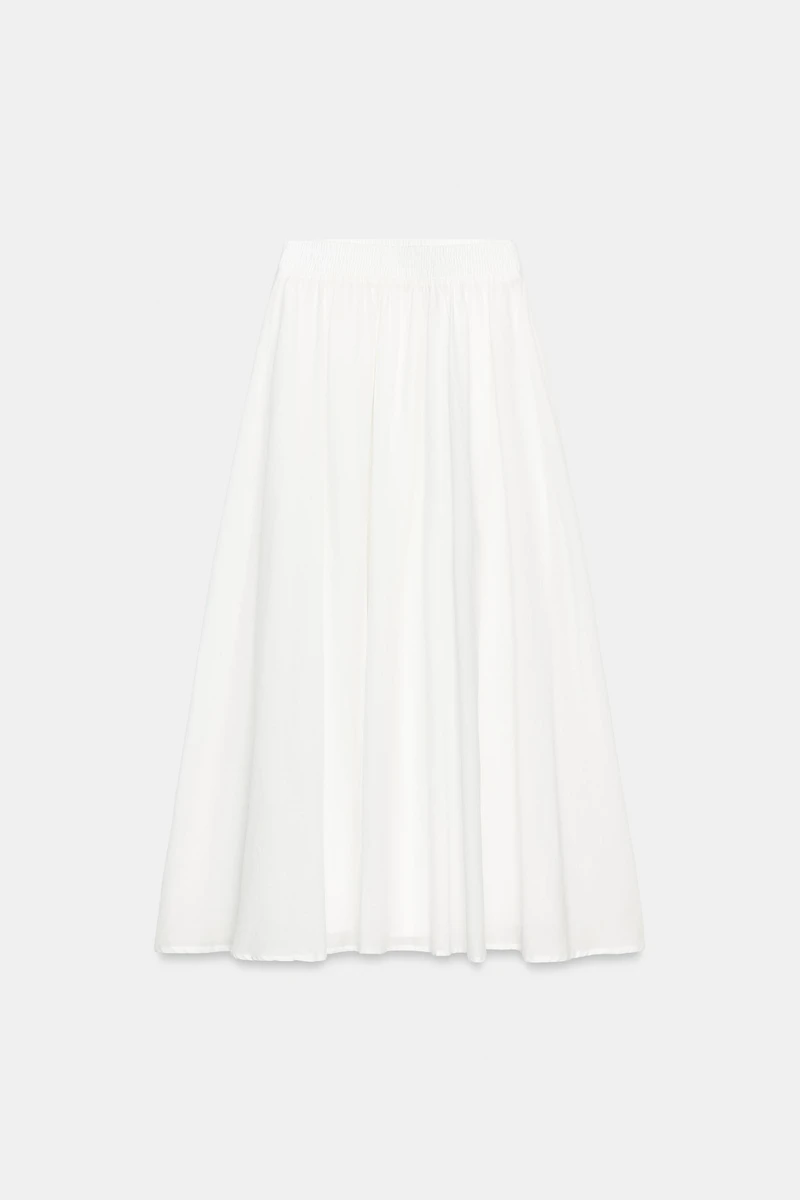 LAYERED MIDI SKIRT