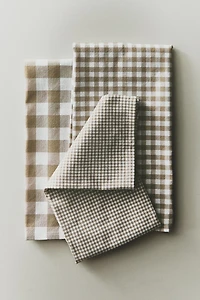 DYED THREAD TEA TOWELS (PACK OF 3)