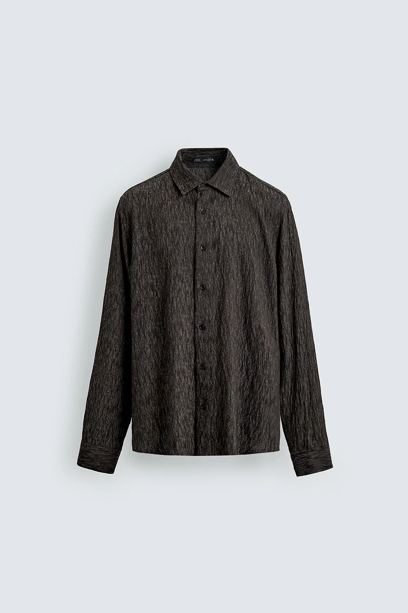 FLOWY JACQUARD SHIRT