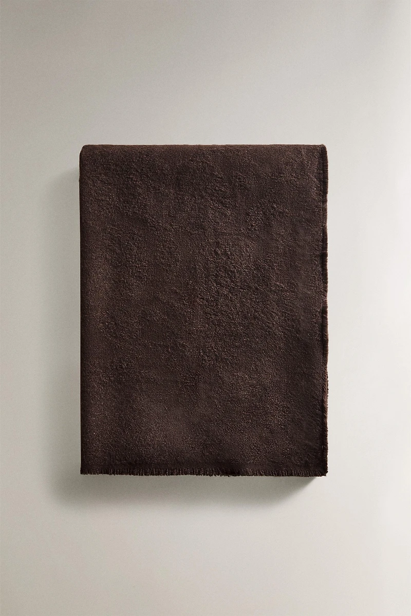 PLAID JACQUARD FLEURS