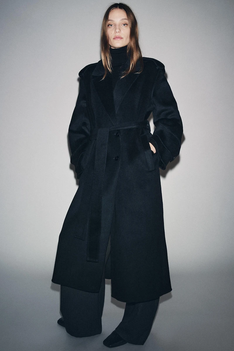 LONG WOOL BLEND COAT ZW COLLECTION LIMITED EDITION