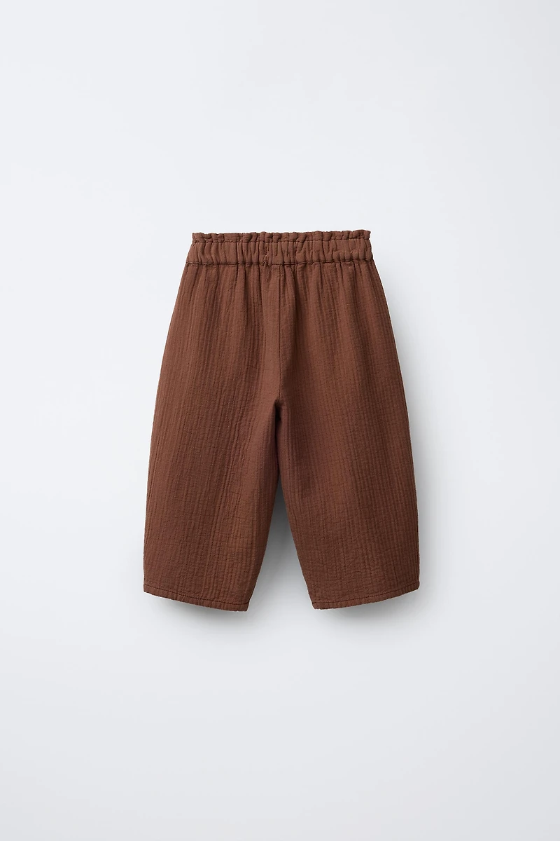 BAGGY TOPSTITCHED PANTS