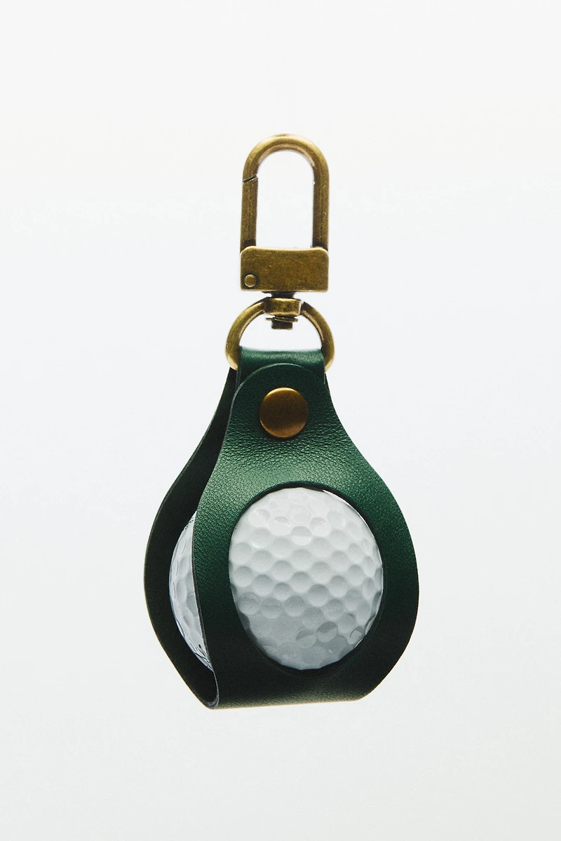 GOLF BALL HOLDER KEYRING