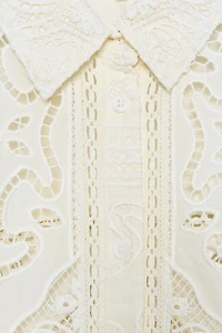 EMBROIDERED SHIRT DRESS ZW COLLECTION