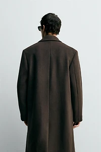 DOUBLE-BREASTED WOOL COAT