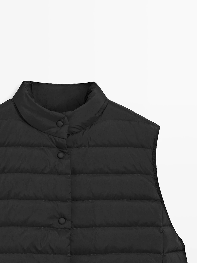 Quilted puffer gilet