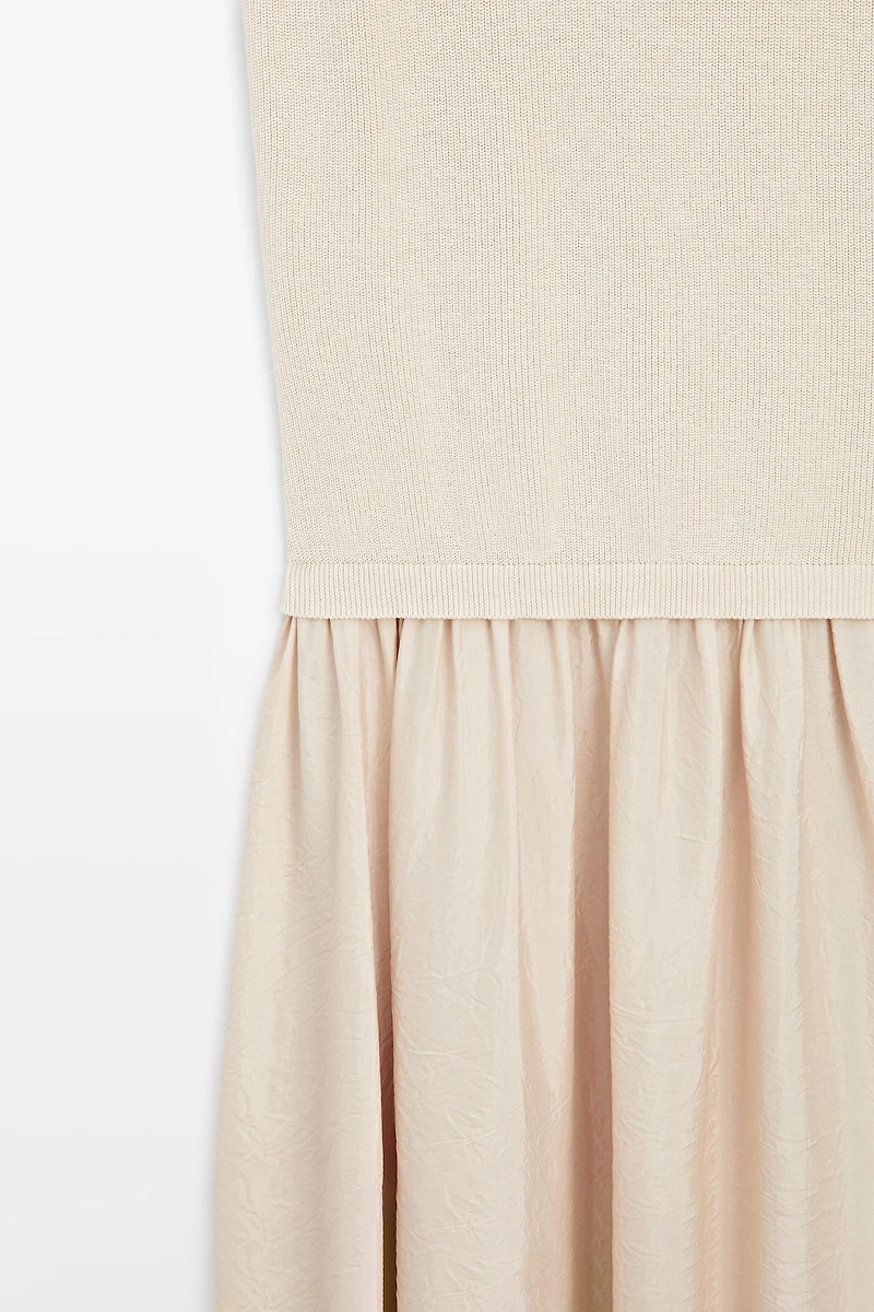 Contrast strappy dress