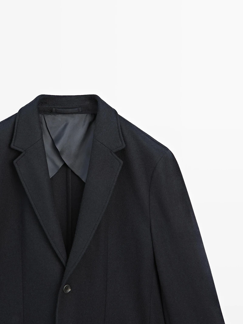 Veste de costume en laine mélangée