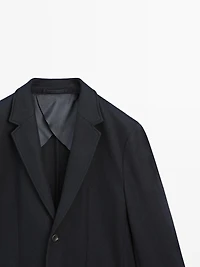 Veste de costume en laine mélangée