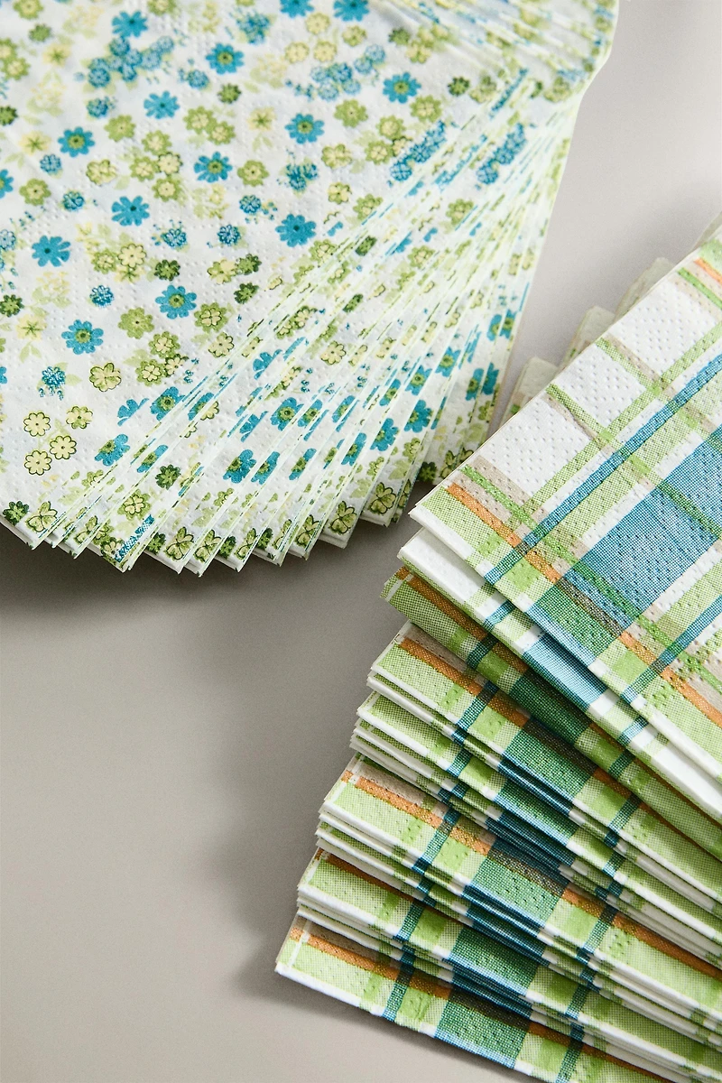 SET OF PRINTED PAPER NAPKINS (SET OF 30)