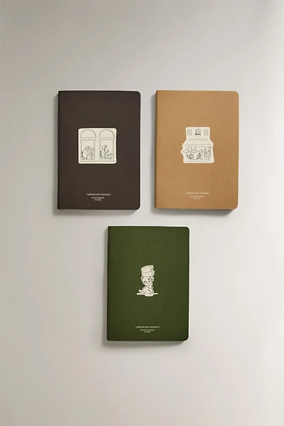 COFFEE NOTEBOOK PACK (PACK OF 3)
