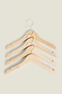 PACK OF CHILDREN’S WOODEN HANGERS (PACK OF 4)