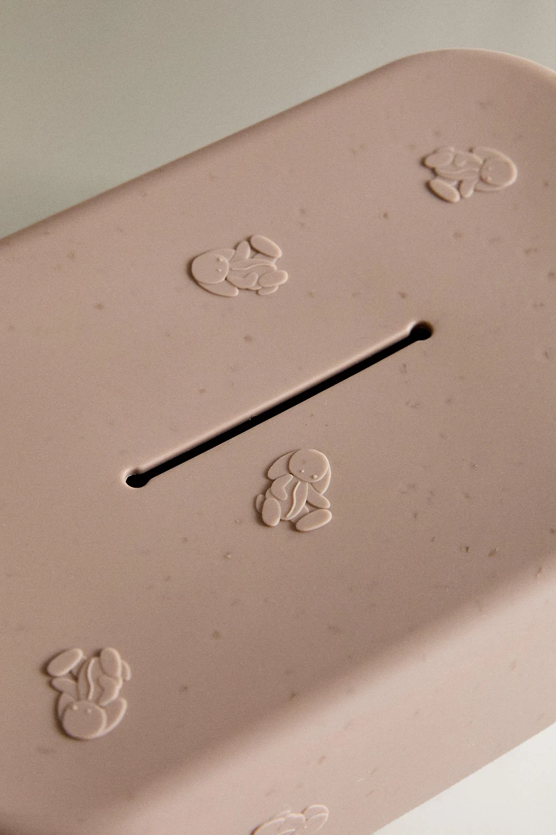 DISTRIBUTEUR DE LINGETTES SILICONE LAPIN