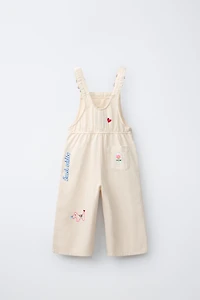 SALOPETTE LONGUE EN SERGÉ BRODÉE SISSEL EDELBO X ZARA KIDS