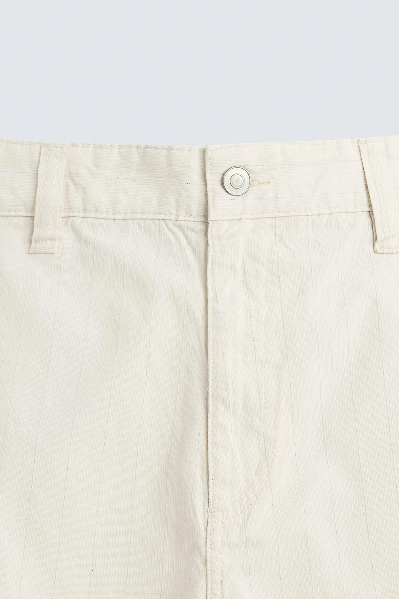 BERMUDA REGULAR FIT RAYURES