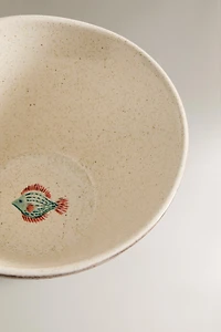 STONEWARE FISH BOWL