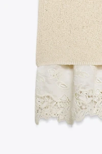 COMBINATION KNIT DRESS
