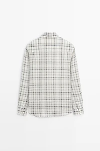 100% linen check shirt