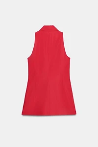 LINEN DOUBLE-BREASTED VEST