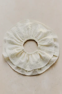 EMBROIDERED COTTON SCRUNCHIES (PACK OF 2)