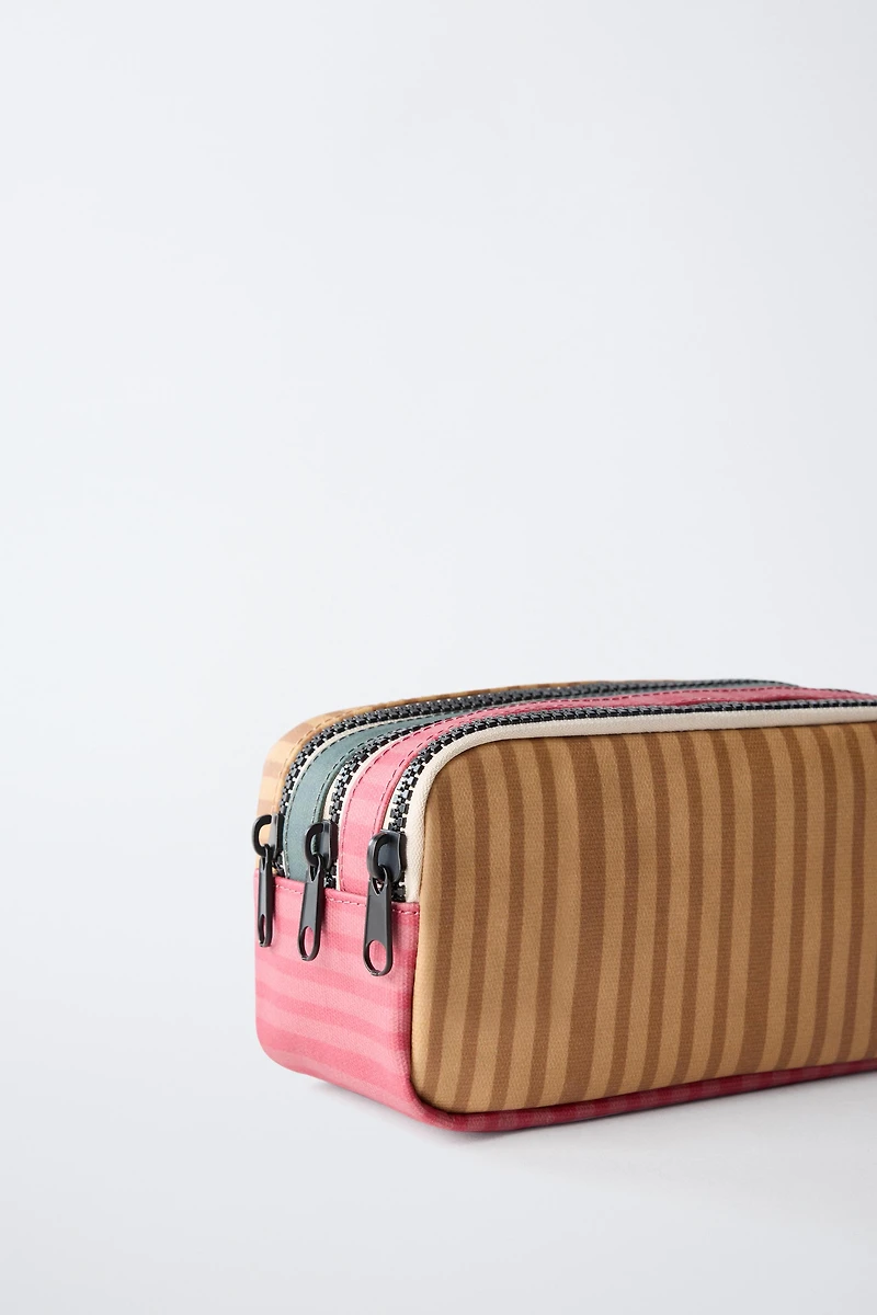 TROUSSE SCOLAIRE RAYURES MULTICOLORE