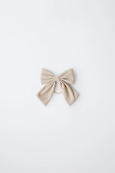 PIQUÉ BOW HAIR TIE